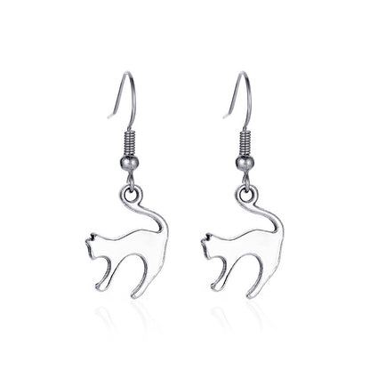 Halloween Skeleton Bat Spider Earrings Alloy Retro Style