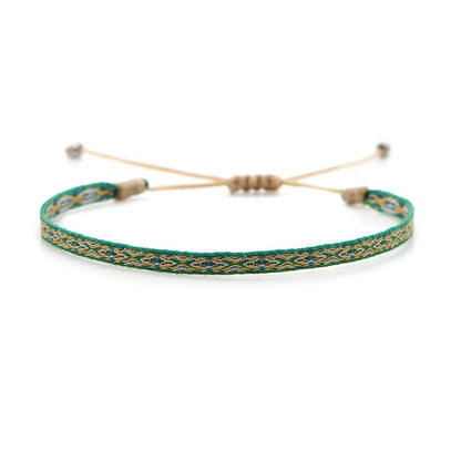 Bohemian Ethnic Ribbon Handwoven Bracelet