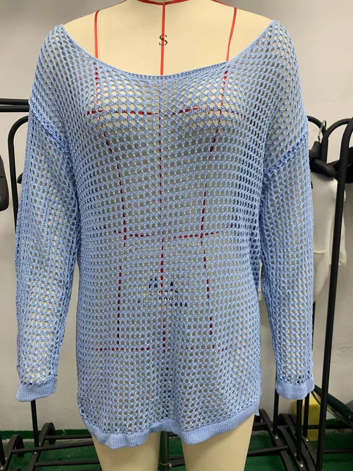 Traje de baño sexy de color sólido con aberturas para mujer