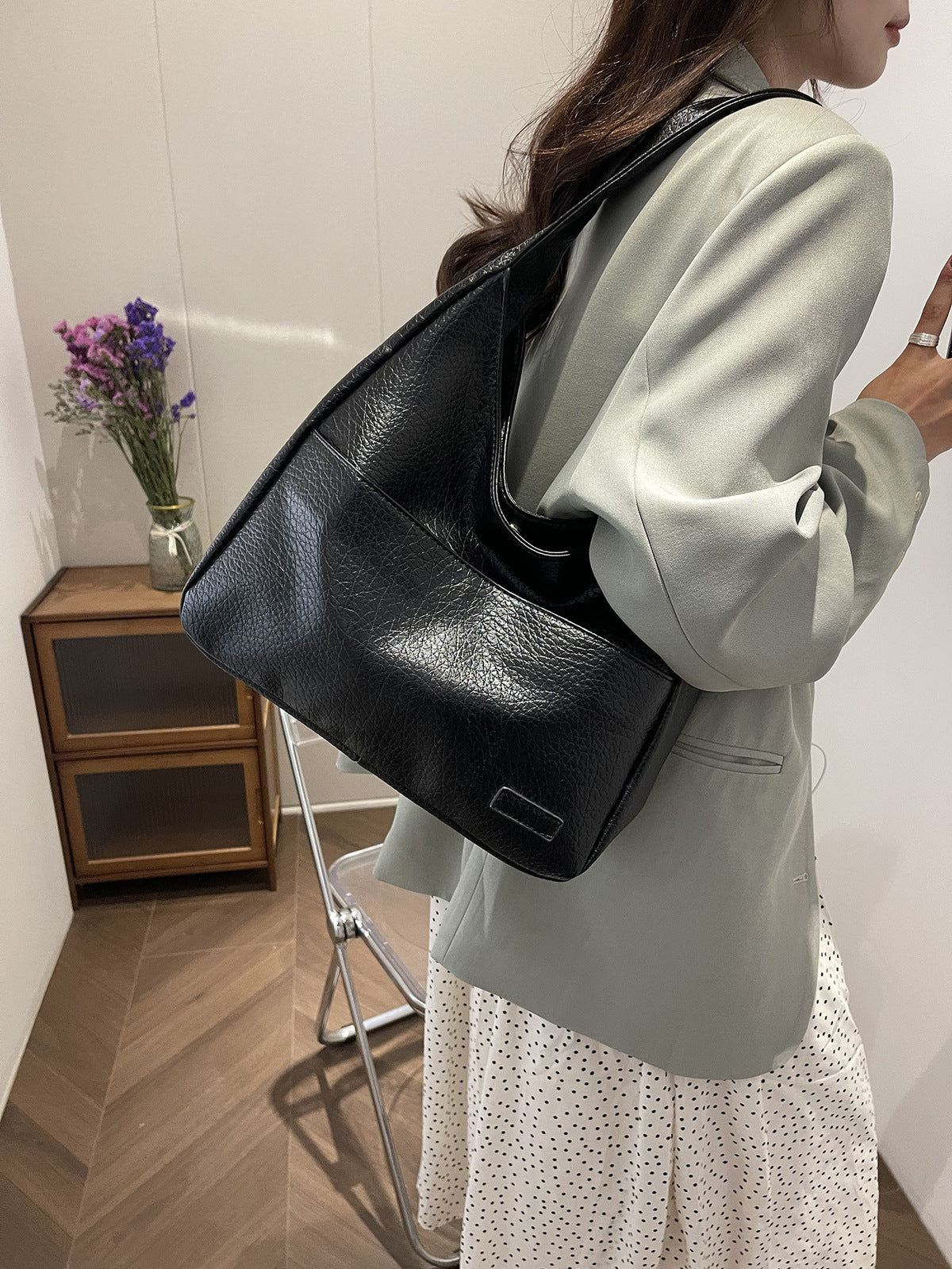 Autumn Women Large Capacity PU Shoulder Bag