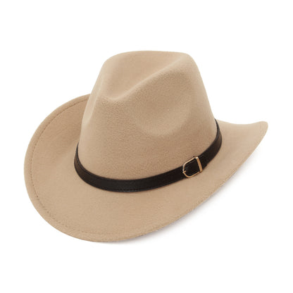 Sombrero para el sol retro estilo western con acabado de gamuza y estilo vintage