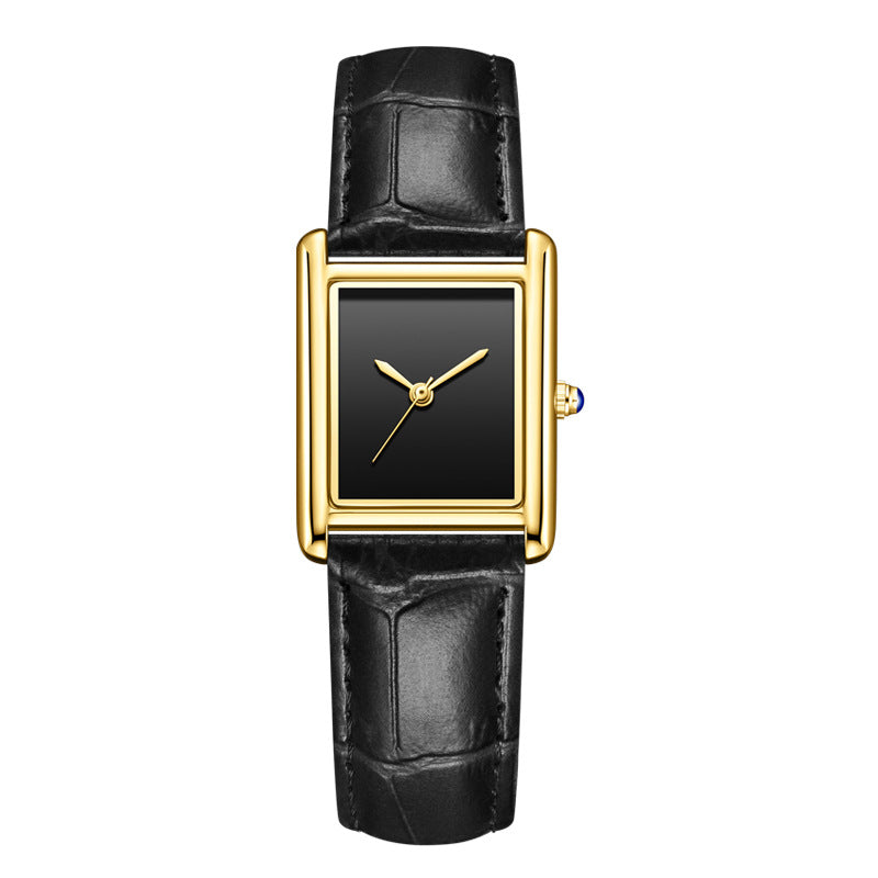 Casual Square Dial Waterproof Quartz Watch for Men and Women