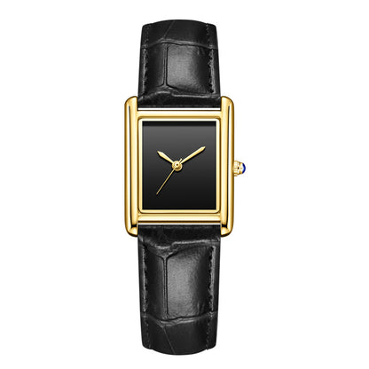 Casual Square Dial Waterproof Quartz Watch for Men and Women
