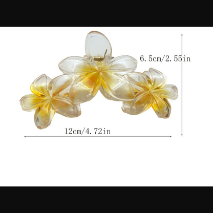 Pinza de agarre floral con degradado de playa para vacaciones