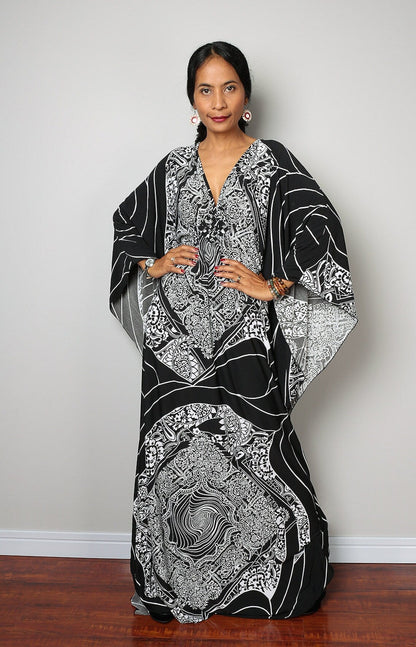Robe de plage ample en polyester imprimé