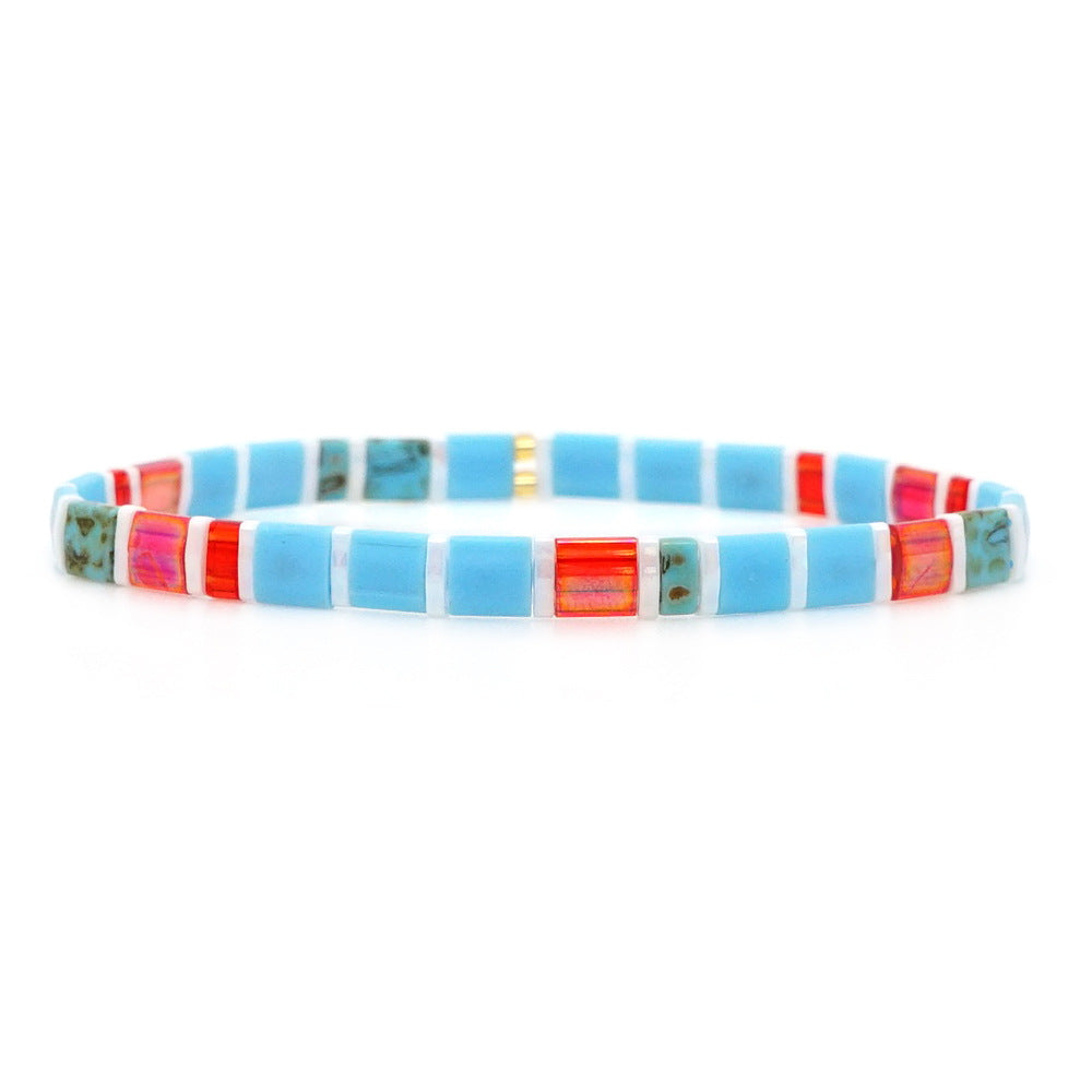 Women Casual Bohemian Handmade Beaded Woven Bracelet