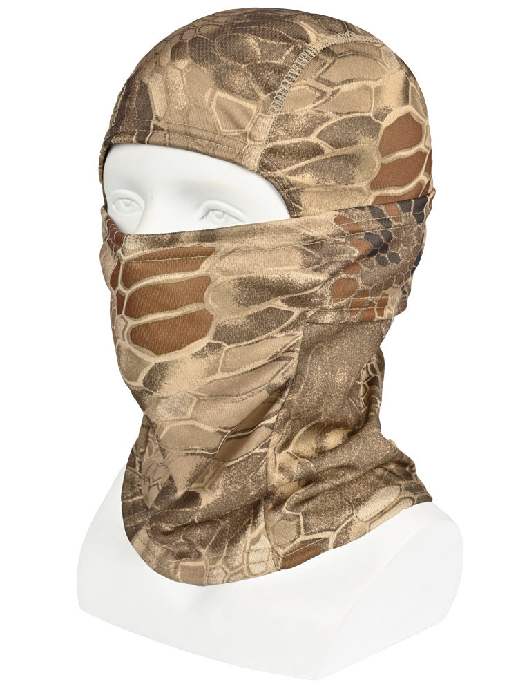 Camouflage Summer Riding Headgear Ice Silk Scarf