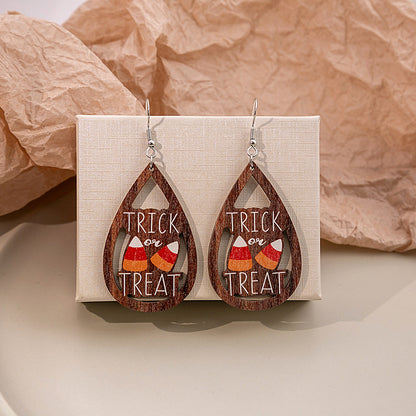 Halloween Women Cartoon Ghost Skull Earrings Alloy Jewelry