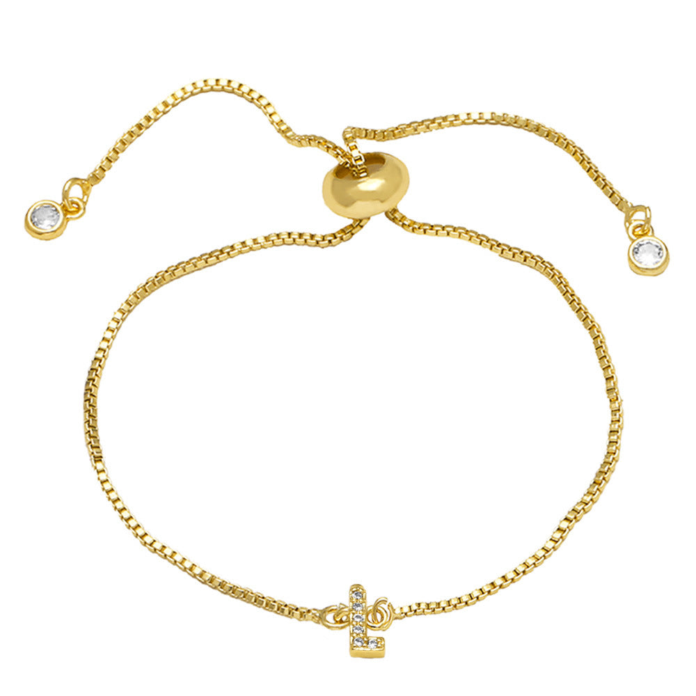 Fashion Adjustable Alphabet Bracelet for Women