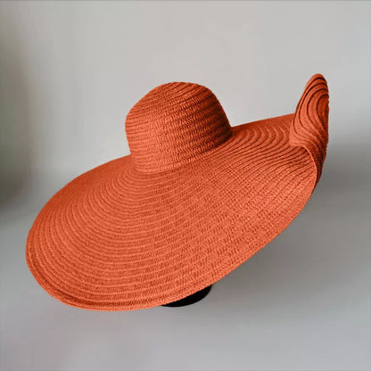 Beach Holiday Straw Collapsible Sun Hat with Color Options
