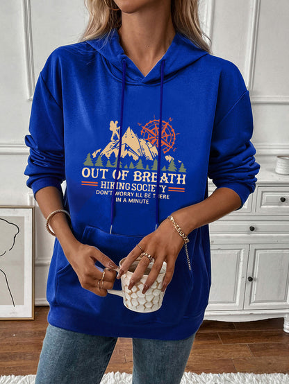 Women's Casual Print Hoodie - Scenery Pullover
