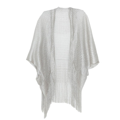 Women's Fashion Stripe Hollow Tassel Cover-Ups