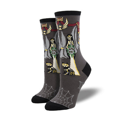 Calcetines de jacquard con calabazas divertidas y creativas para Halloween