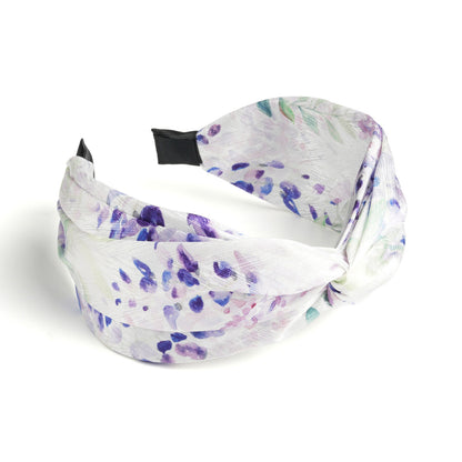 Banda ancha para el cabello con efecto tie-dye estilo bohemio para mujer con un estilo dulce