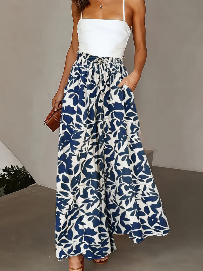 Women Casual High Waist Wide Leg Pants