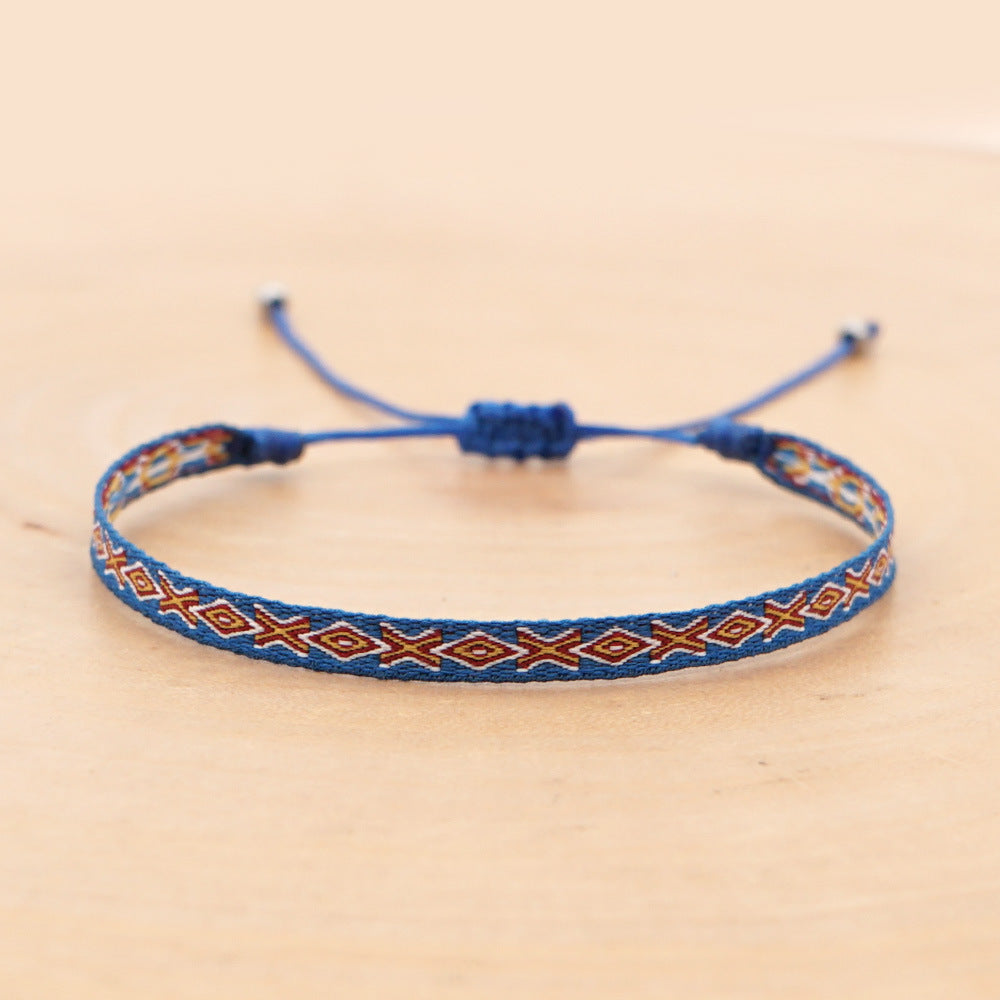 Bohemian Ethnic Ribbon Handwoven Bracelet