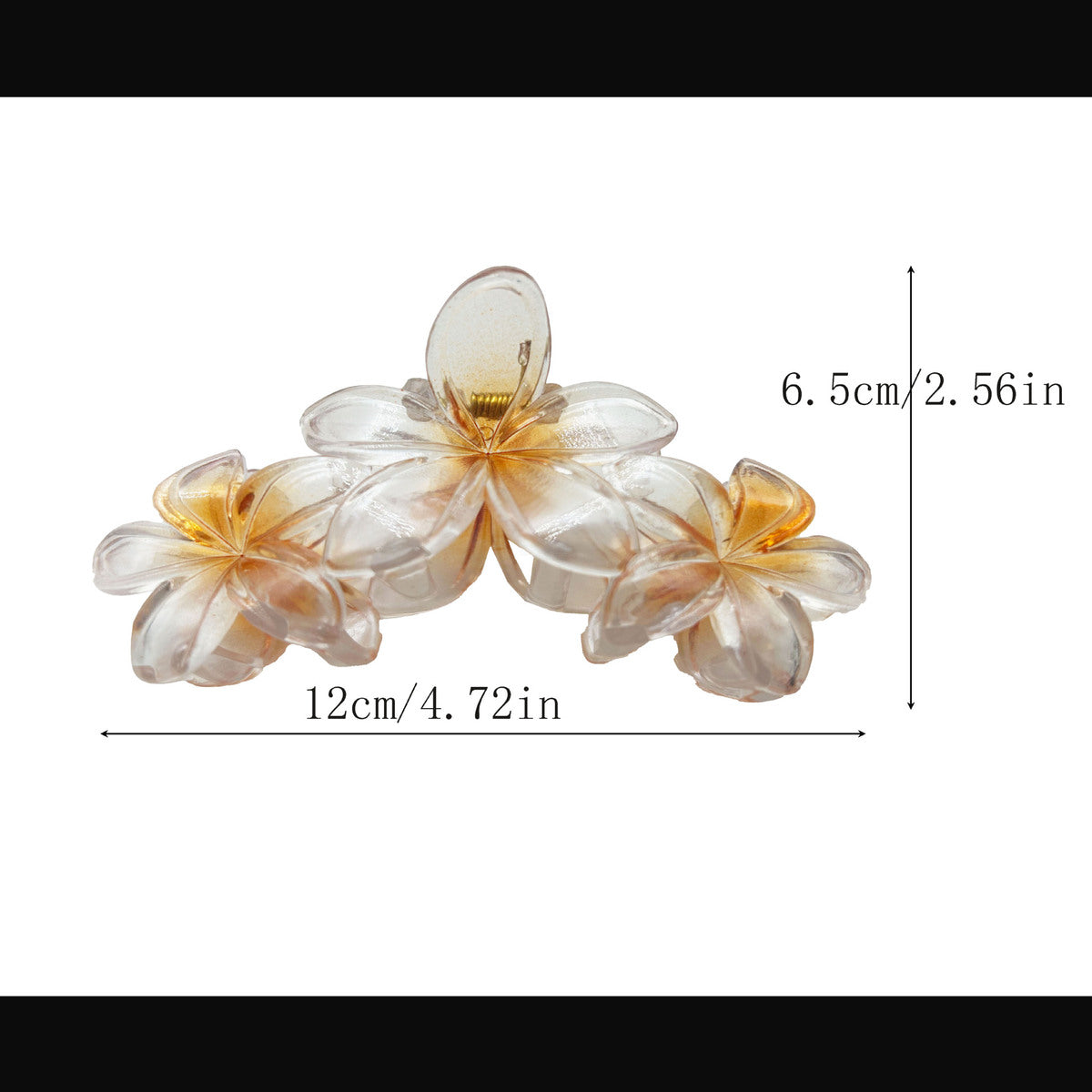 Pinza de agarre floral con degradado de playa para vacaciones