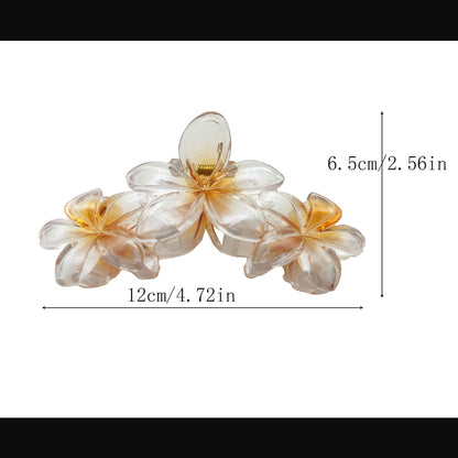 Pinza de agarre floral con degradado de playa para vacaciones