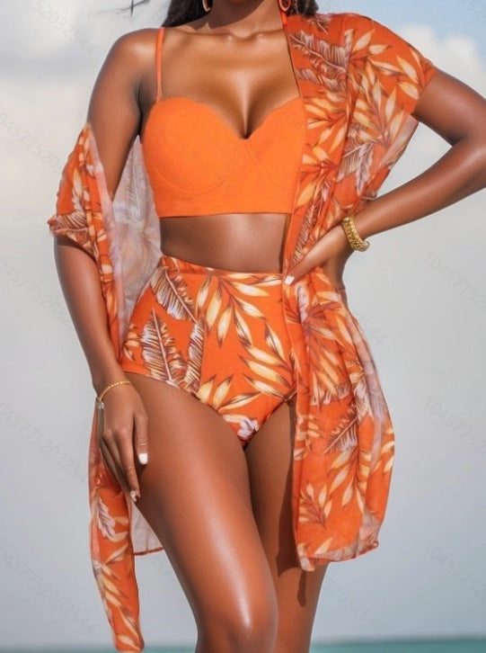 Ensemble caraco et short taille haute pour femme