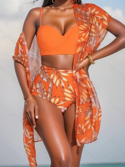 Ensemble caraco et short taille haute pour femme