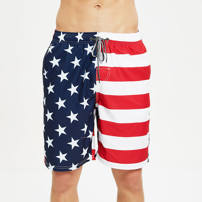 Bañador informal de secado rápido con estampado para hombre