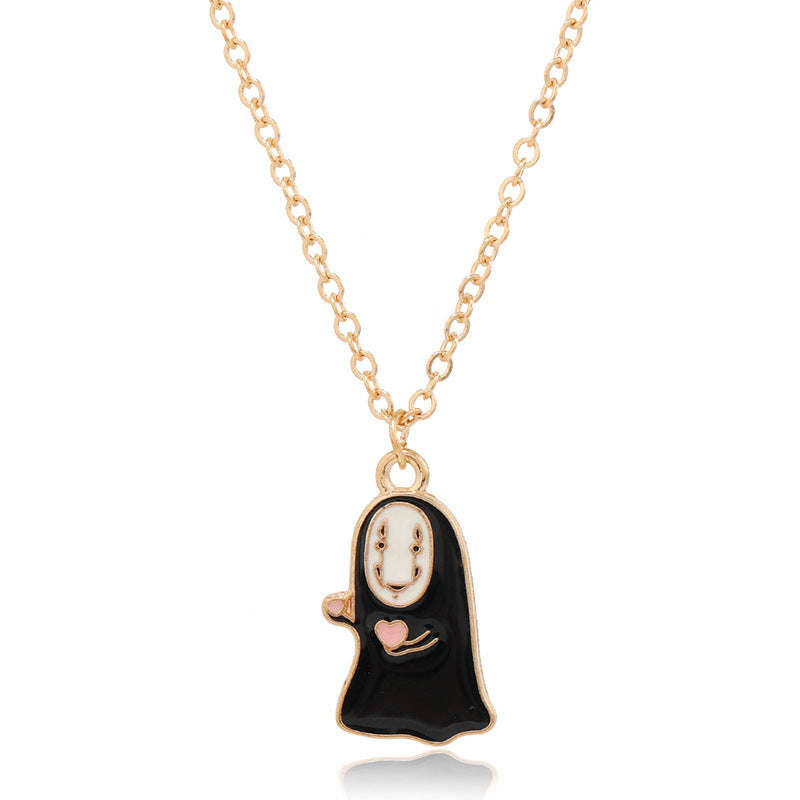 Halloween Women Cute Vintage Monster Necklace Pendant
