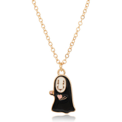Halloween Women Cute Vintage Monster Necklace Pendant