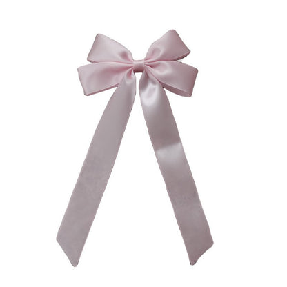Couvre-chef élégant à nœud papillon de couleur unie pour femme - Polyester et coton