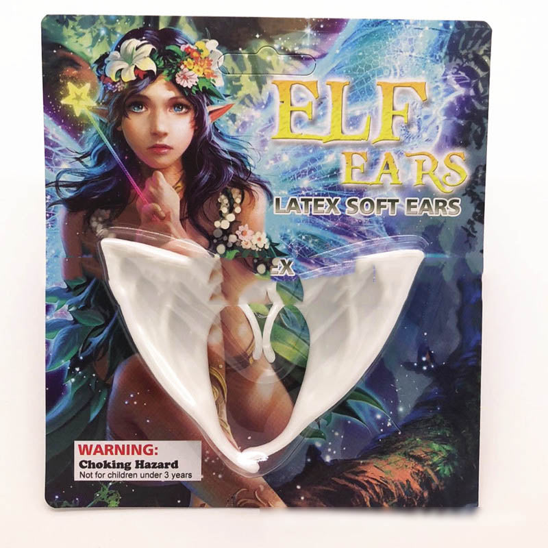 Oreilles d'elfe en latex pour déguisement de fête