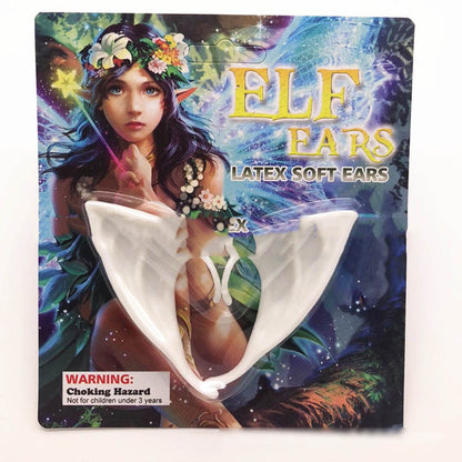 Oreilles d'elfe en latex pour déguisement de fête