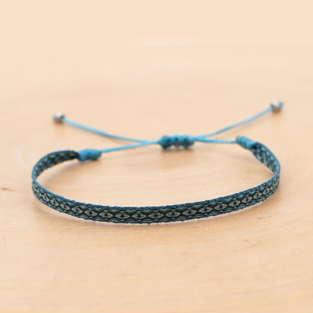 Bohemian Ethnic Ribbon Handwoven Bracelet