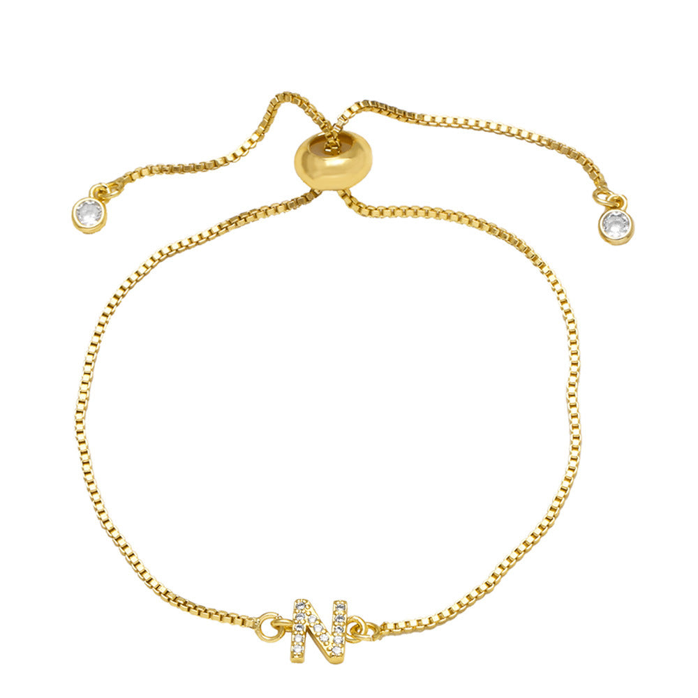 Fashion Adjustable Alphabet Bracelet for Women