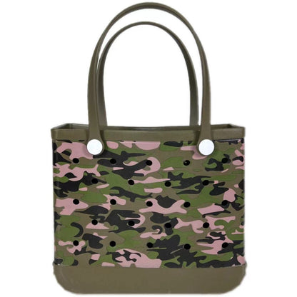 Sac de plage Eva imprimé à motif géométrique, fourre-tout polyvalent