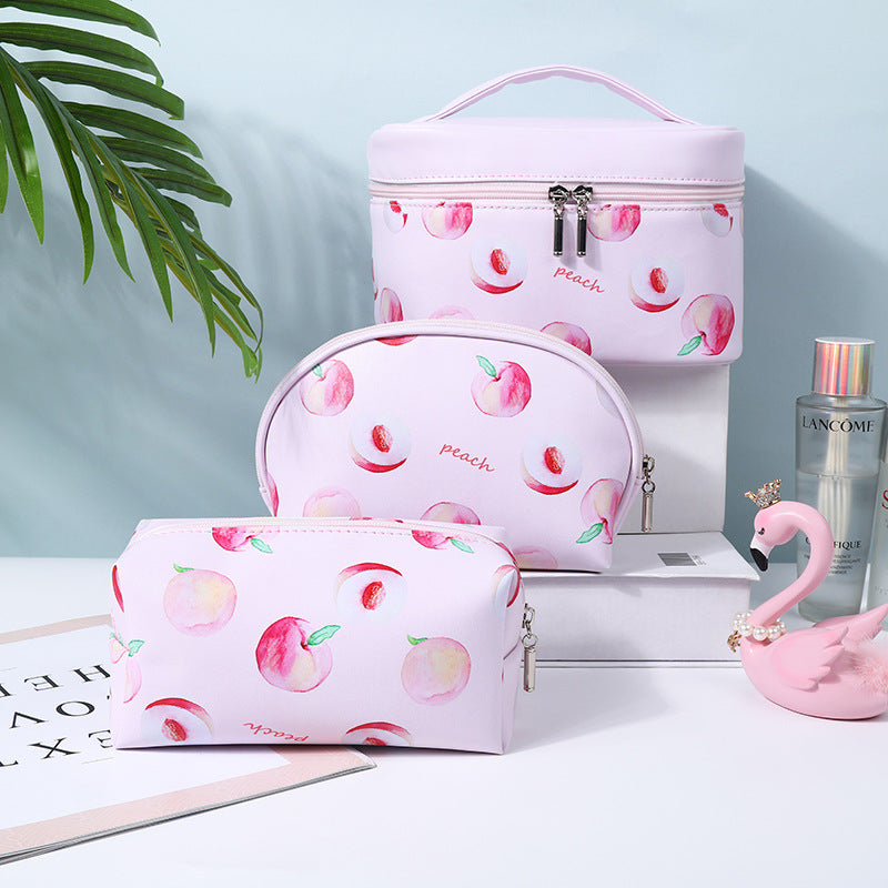 Bolsa de cosméticos fresca de verano de color amarillo limón