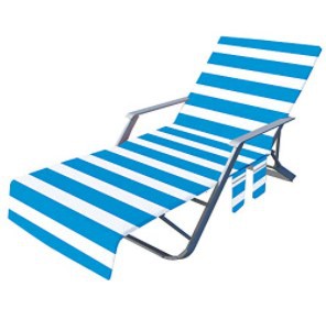 Toallas de playa geométricas con rayas informales de moda