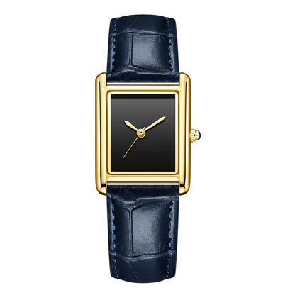 Casual Square Dial Waterproof Quartz Watch for Men and Women