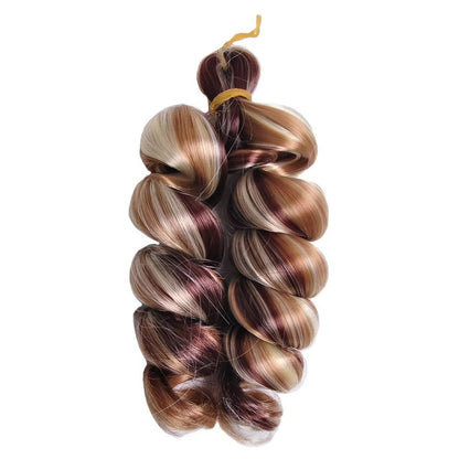 Extensión de rizos sueltos en espiral de cabello de ganchillo africano
