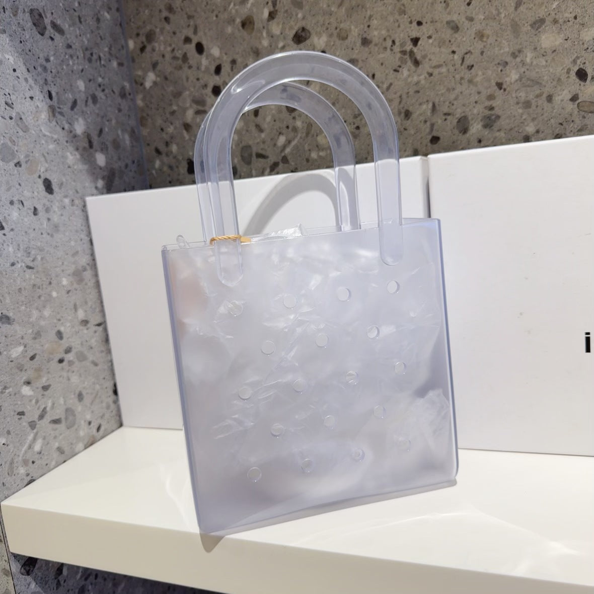 Bolso de playa de PVC de color liso de moda - Jelly Pack Tote
