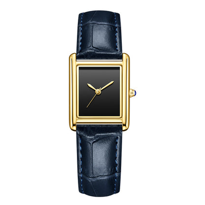 Casual Square Dial Waterproof Quartz Watch for Men and Women
