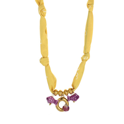 Collares de seda con colgante de letras inglesas y aceite de gota hechos a mano para mujer