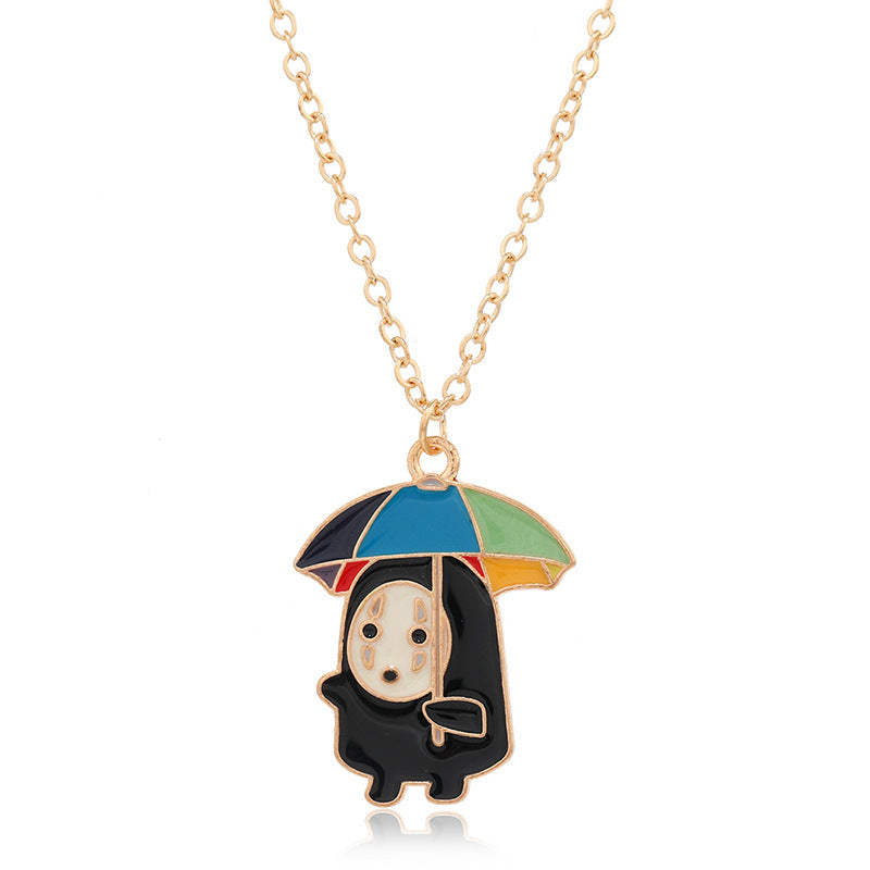 Halloween Women Cute Vintage Monster Necklace Pendant