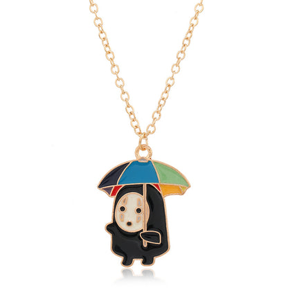 Halloween Women Cute Vintage Monster Necklace Pendant