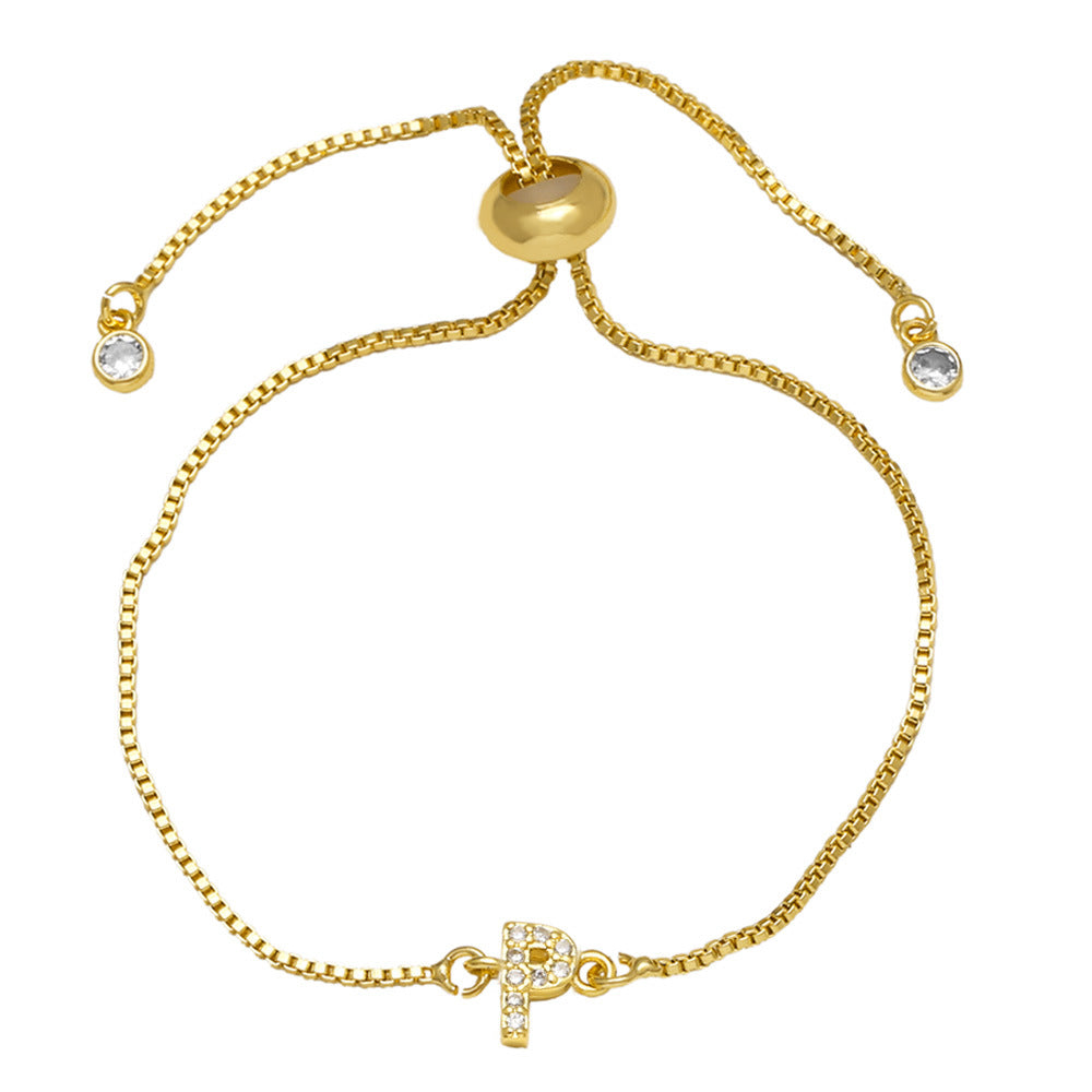 Fashion Adjustable Alphabet Bracelet for Women