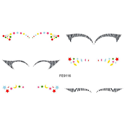 Autocollant de fard à paupières pour spectacle de Noël d'Halloween