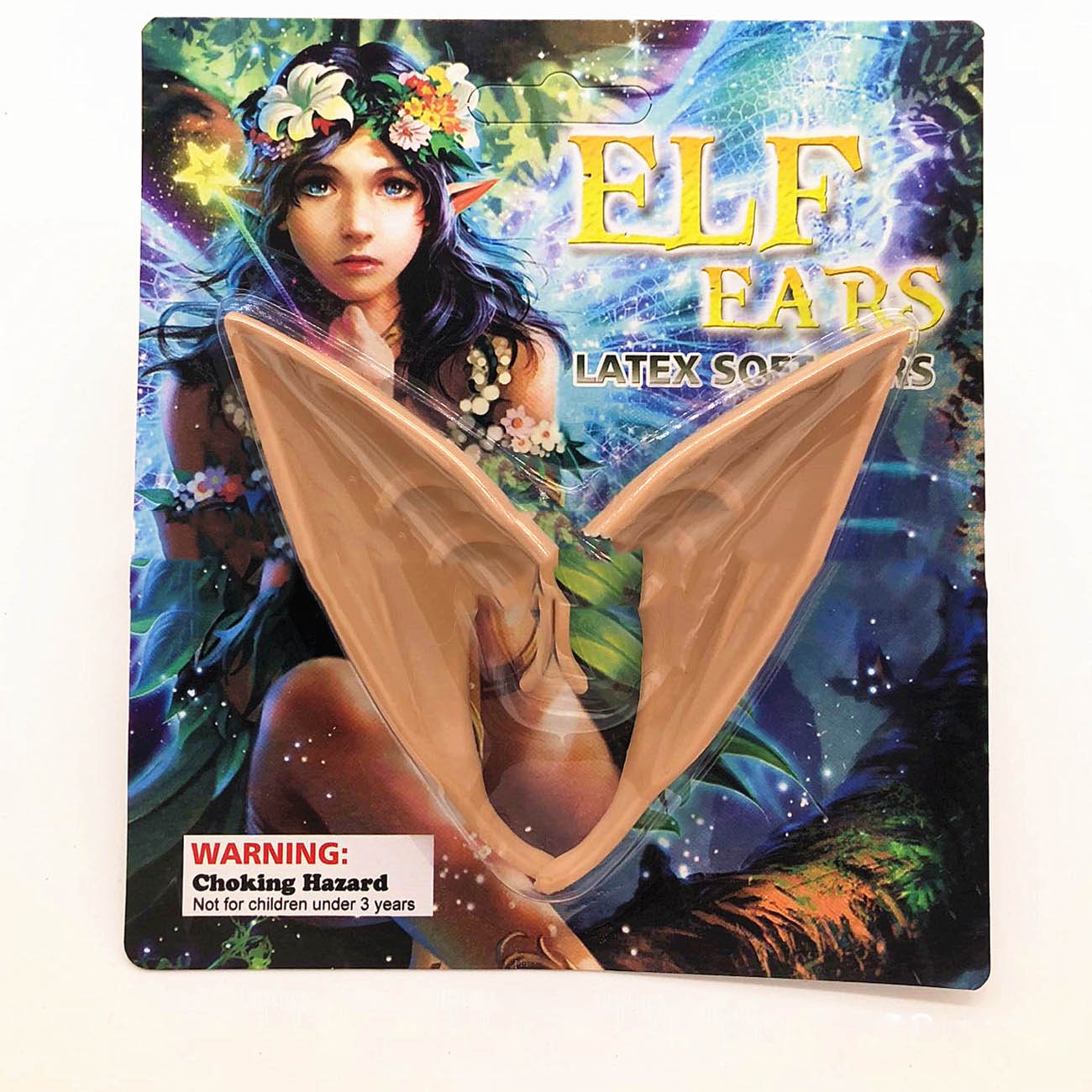 Oreilles d'elfe en latex pour déguisement de fête