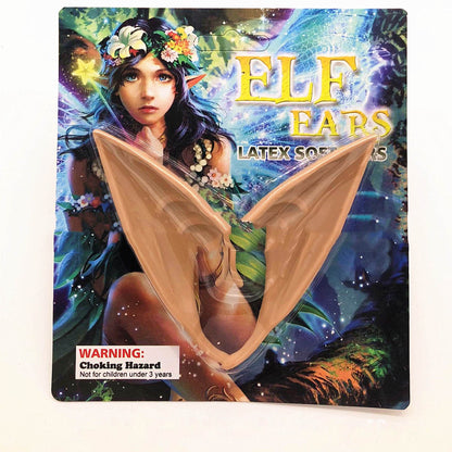 Oreilles d'elfe en latex pour déguisement de fête