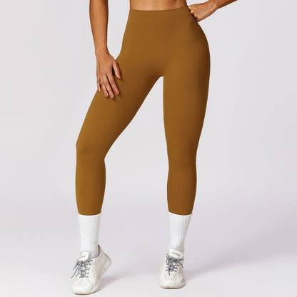 Women Fashion Casual Solid Color Quick-Drying Yoga Pants