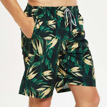 Bañador informal de secado rápido con estampado para hombre