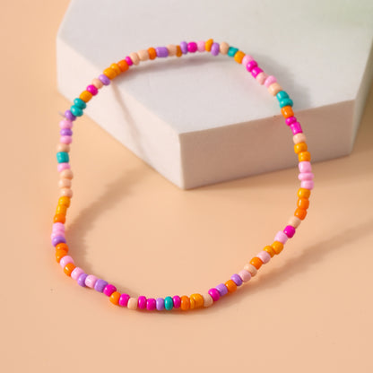 Bohemian Fashion Multicolor Beaded Anklet