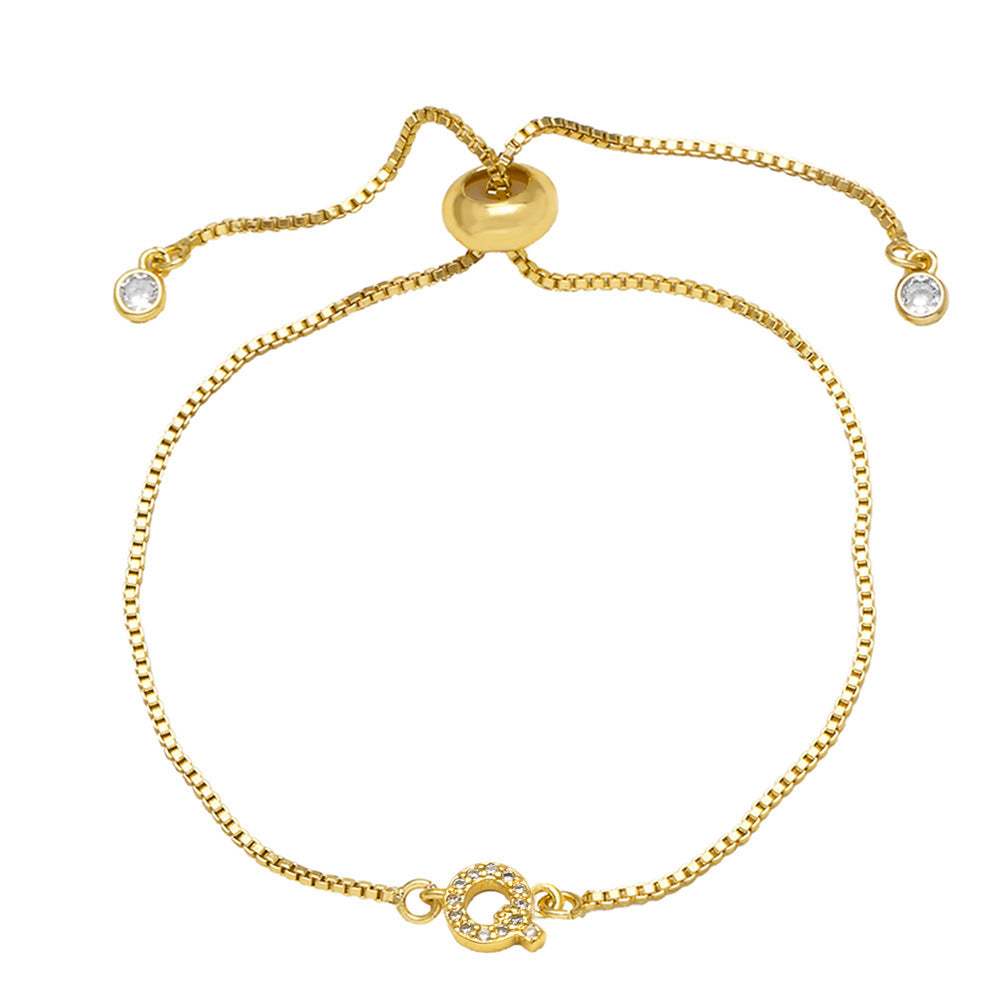 Fashion Adjustable Alphabet Bracelet for Women
